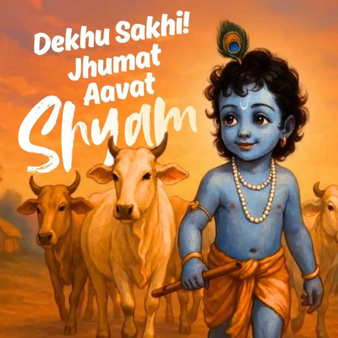 Dekhu Sakhi, Jhumat Aavat Shyam