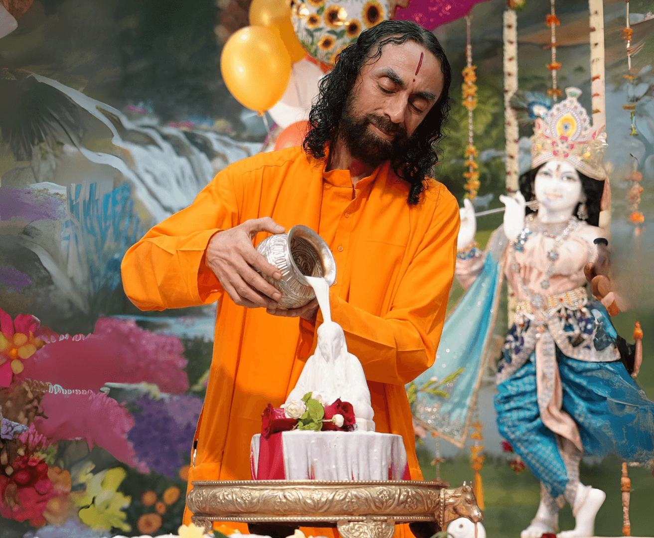 Devotional service to Guru leads to realized knowledge from within, and this knowledge naturally brings about the successive stages of enlightenment.