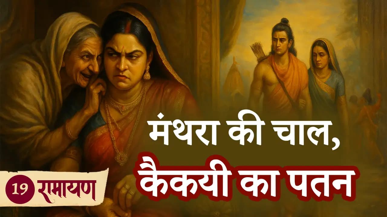 मंथरा की चाल, कैकयी का पतन । रामायण 19/38