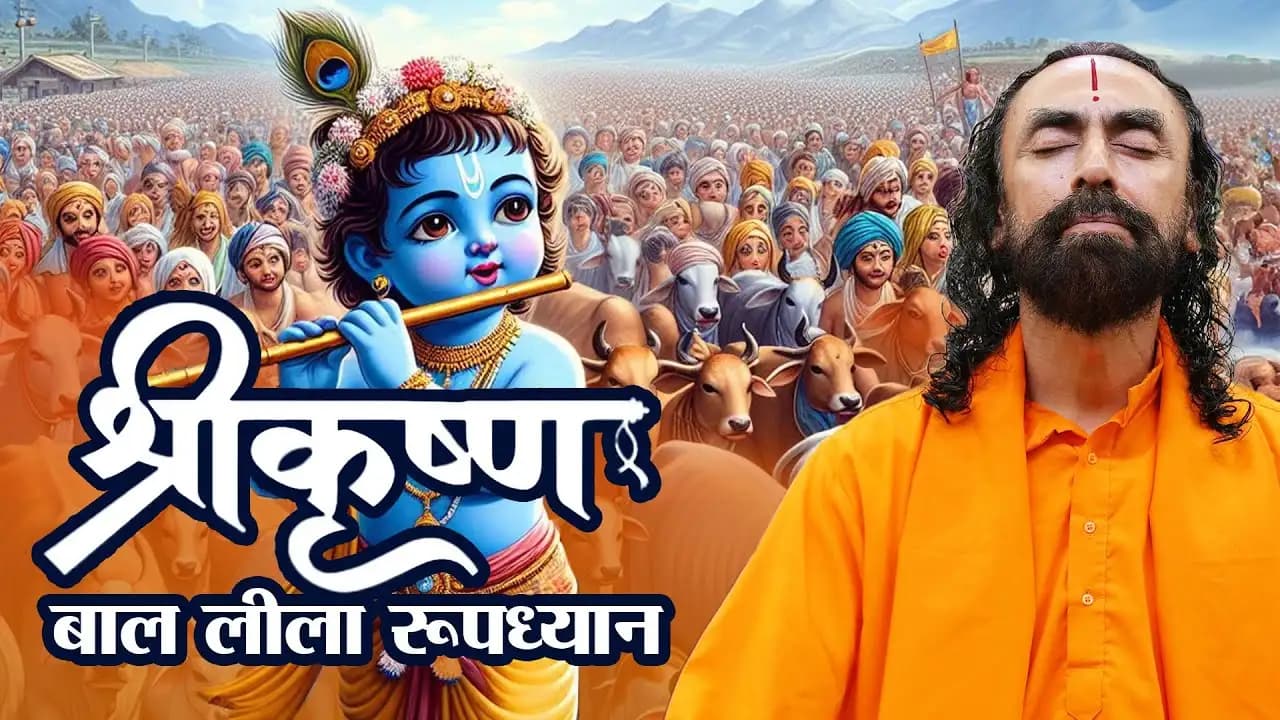 श्रीकृष्ण गोचारण लीला रूपध्यान | Gocharan Leela Guided Roopdhyan Meditation by Swami Mukundananda